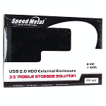 Speed Metal USB 2.5" SATA external enclosure